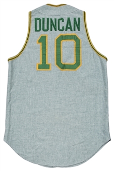 1971 Dave Duncan Game Used Oakland As Road Jersey Vest (MEARS A8)